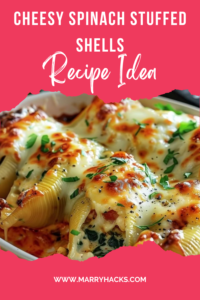 Cheesy Spinach Stuffed Shells Recipe